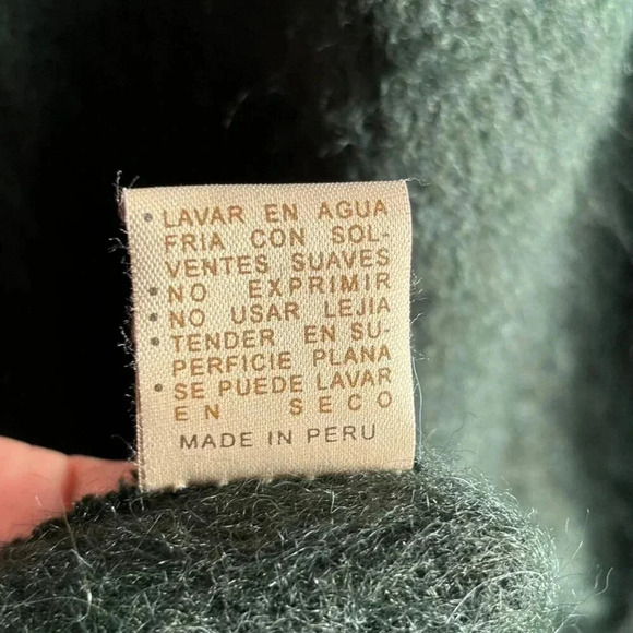 Alpaca Camaago Womens Unlined Woven Alpaca Cape Charcoal Grey Size OSFM - Picture 4 of 13